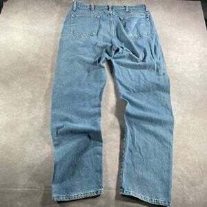 Vintage Rustler Medium Blue Wash Denim Jeans 37x32
